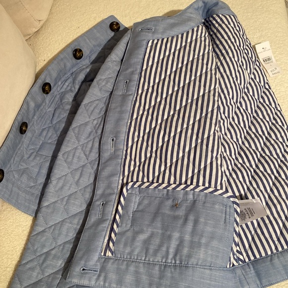 New Ann Taylor blue quilted jacket size:4 - Picture 7 of 8
